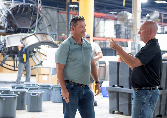 Mike Deputy and Todd Outman of Michiana Rotational Molding
